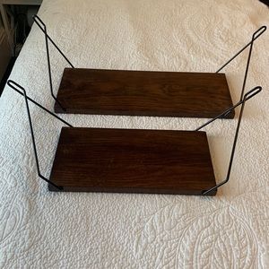 Two floating shelves
